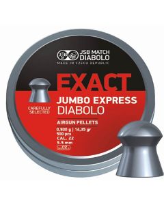 JSB Jumbo Exact Express .22 Pellets, Tin of 500