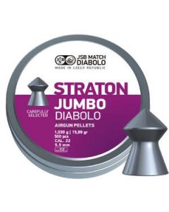 JSB Exact Straton Jumbo .22 Pellets, Tin of 500