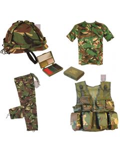 Kids - DELUXE A - Army Camo Fancy Dress Children's Soldier Outfit