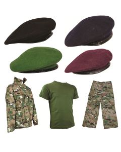 Kids Pack 9 MTP Match Trousers, Jacket & Olive T-shirt and Beret 
