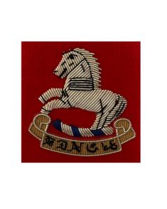 QARANC Grey Generals Wire Embroided Cap / Beret Badge Officers - Queen Alexandra's Royal Army Nursing Corps