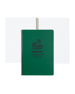 A5 Side Spiral Green Modestone Notebook - 30 Sheets