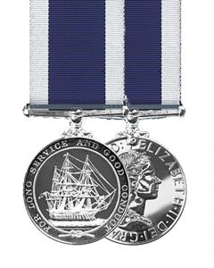 Official LS&GCM Royal Navy Long Service & Good Conduct Miniature Medal + Ribbon