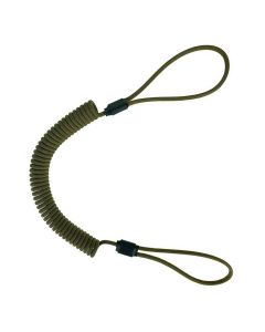 Olive Green Spiral lanyard with Paracord Loops (Tactical / Industrial)