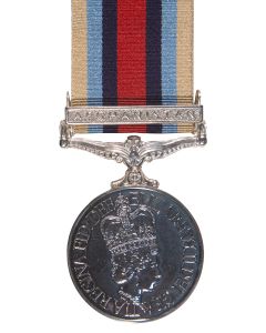 Official Afghanistan Miniature Medal , OSM , with Clasp Bar and Ribbon