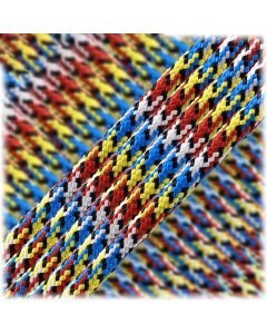 Polyester-Paracord-multicoloured-yellow-red-blue-white-