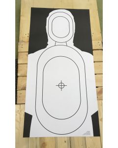 Official UK Police Issue Firearms Targets (silhouette 1000mm x 500mm)