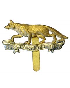 Issue Queen's Own Yeomanry Cap / Beret Badge
