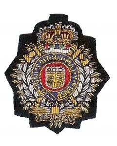 Officers Royal Logistic Corps RLC Wire Embroided Beret Badge