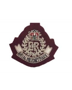Royal Military Police (RMP) Officers Wire Embroided Beret Badge (Para Maroon)