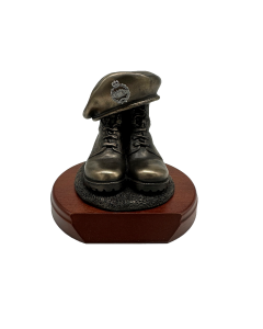Royal Tank Regiment Boots and Beret Statue
