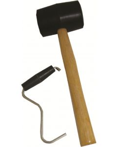 Rubber Mallet and peg extractor