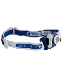SEO7 Blue Rechargeable Head Torch by Led Lenser