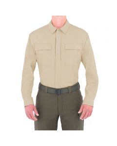 First Tactical Men's Long Sleeve Tactix BDU Shirt - Khaki