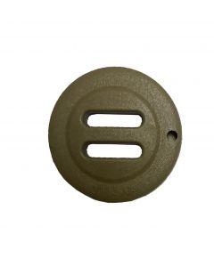 Duraflex Tan 499 Two Slot Button (25mm - 1")