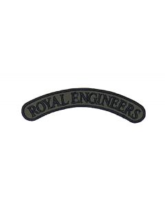 Pair - Royal Engineers Shoulder Titles ( Subdued )