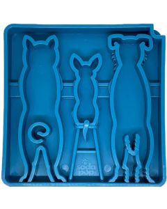 SodaPup-Waiting-Dogs-Design-Etray-Blue-Outlines-of-three-dogs-empty-view