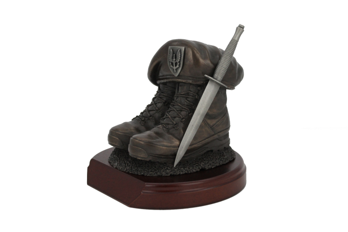 SAS Boots and Beret statue