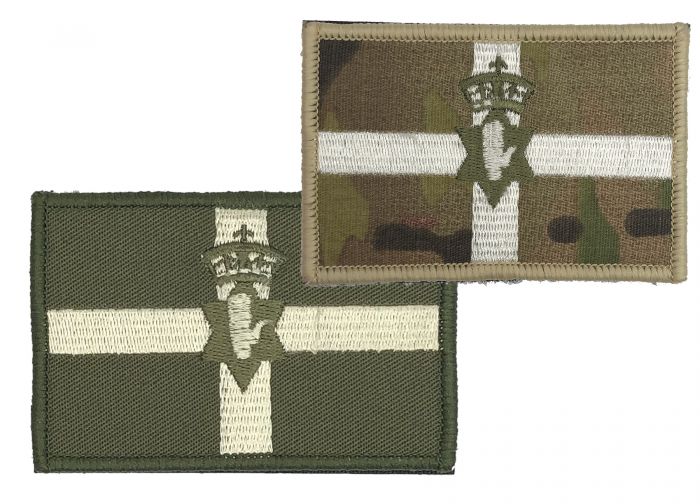 Velcro Backed Ulster Flag Patch pair
